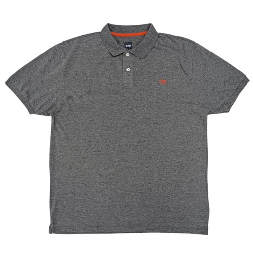 Camisa tipo polo gris sólida