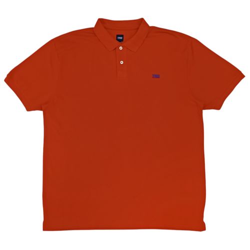 Camisa tipo polo roja sólida