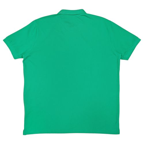 Camisa tipo polo verde sólido