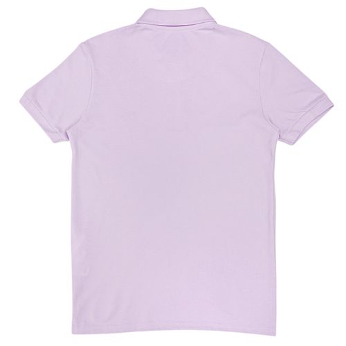 Camisa tipo polo lila sólido