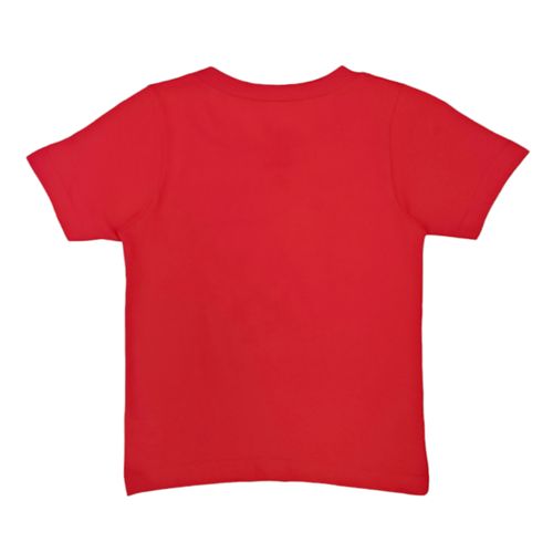 Camiseta roja estampada