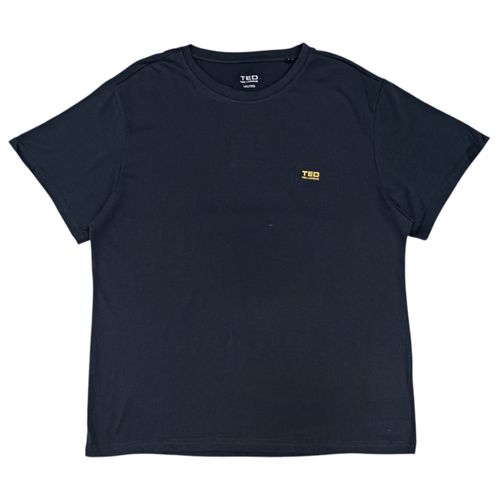 Camiseta talla grande navy sólido