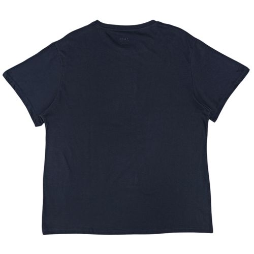 Camiseta talla grande navy sólido