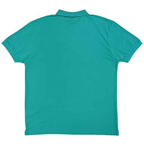 Camisa tipo polo talla grande verde sólido