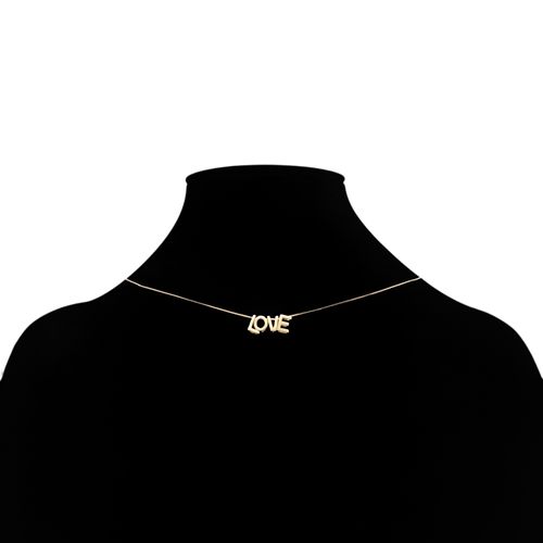 Collar dorado con textura