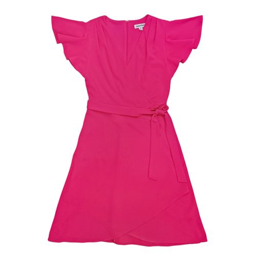 Vestido fucsia sólido