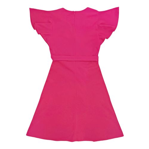 Vestido fucsia sólido