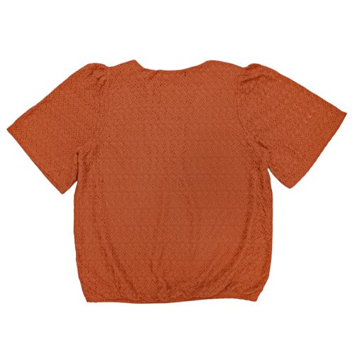 Blusa terracota con textura