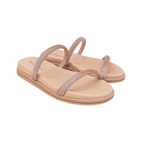 Sandalias nude con textura