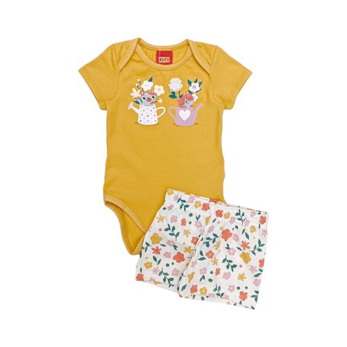 Conjunto estampado bicolor