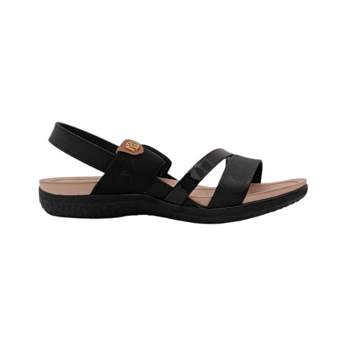 Sandalias casuales negras con textura