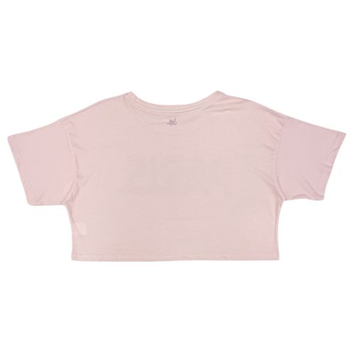 Crop top rosa estampado