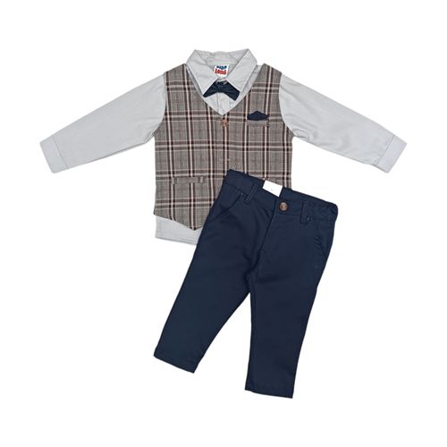 Conjunto formal sólido multicolor