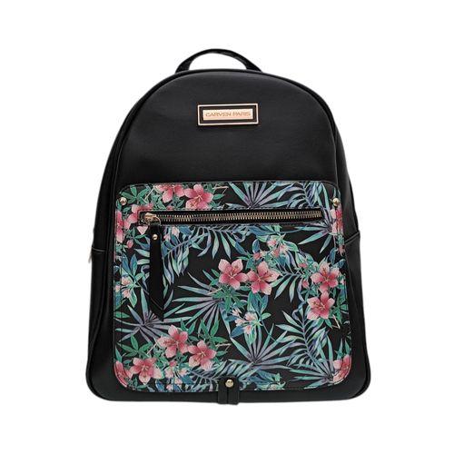 Backpack negro con estampado