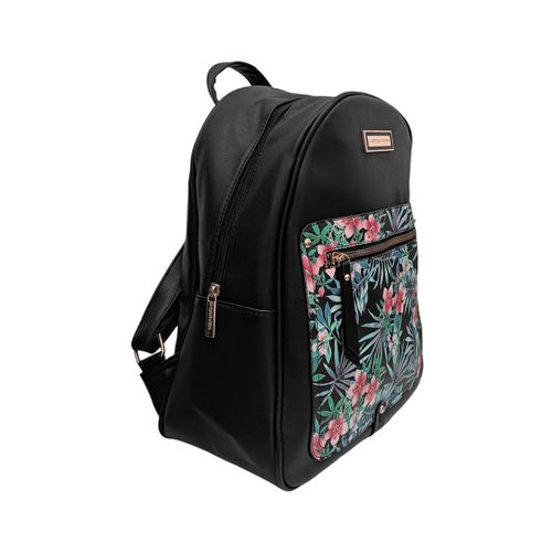 Backpack negro con estampado