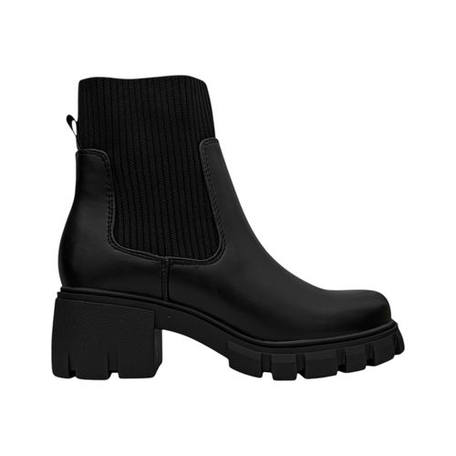 Botas chunky negro con textura