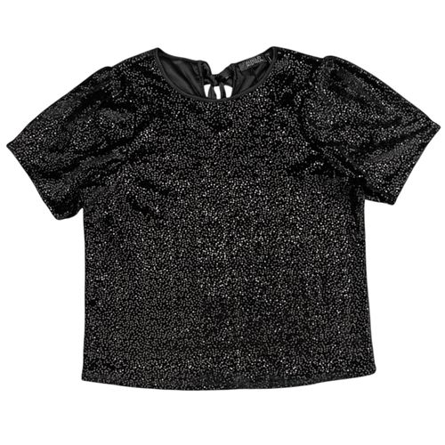 Blusa negra de brillos