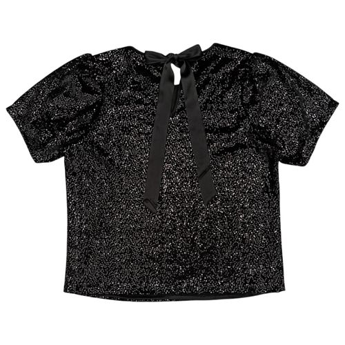 Blusa negra de brillos