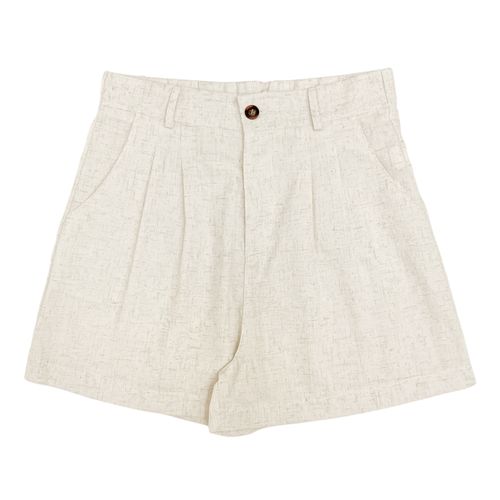 Short beige sólido