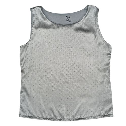 Blusa gris de brillos