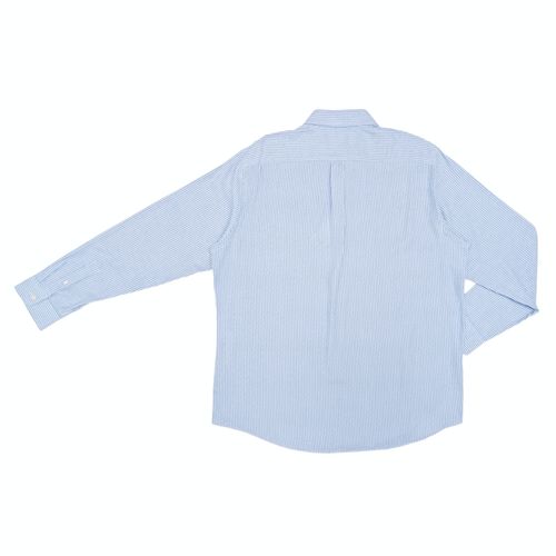 Camisa casual azul rayada