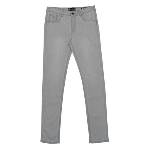 Slim jeans gris sólido