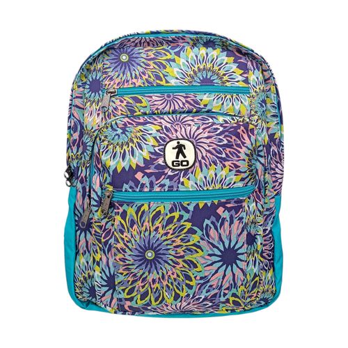 Mochila estampada multicolor