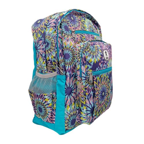 Mochila estampada multicolor