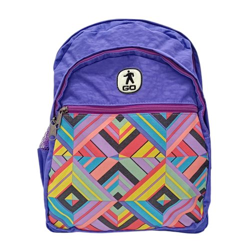 Mochila estampada morada