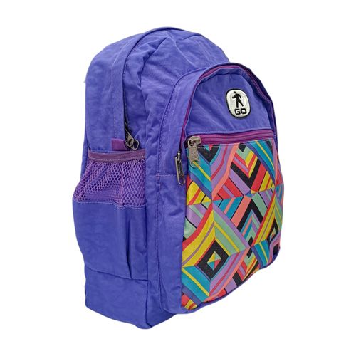 Mochila estampada morada