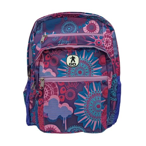 Mochila multicolor estampada