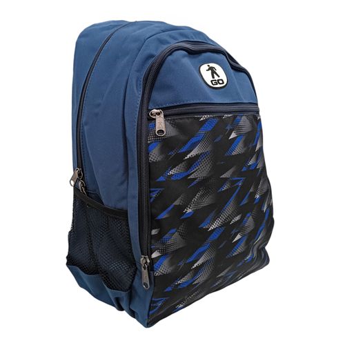 Mochila estampada azul