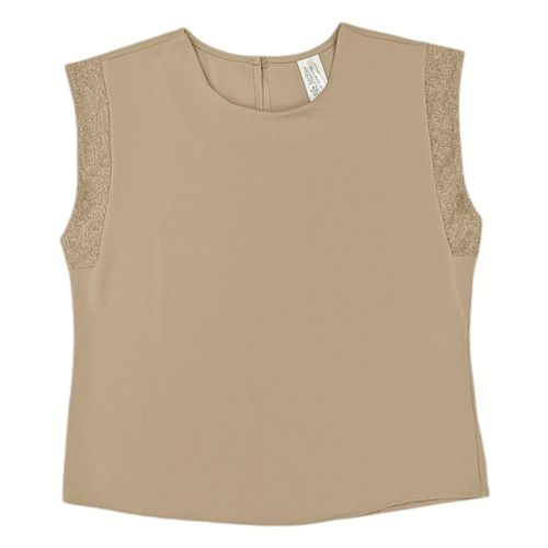 Blusa beige con textura