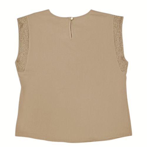 Blusa beige con textura