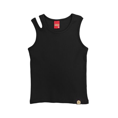 Blusa negra sólida