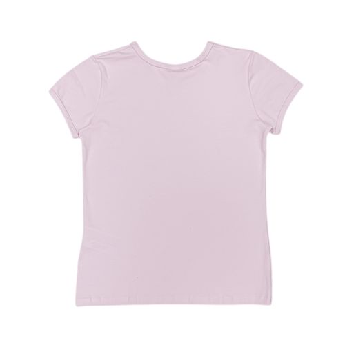 Camiseta rosa sólida