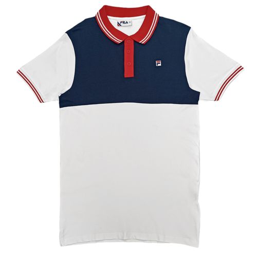 Camisa tipo polo bicolor