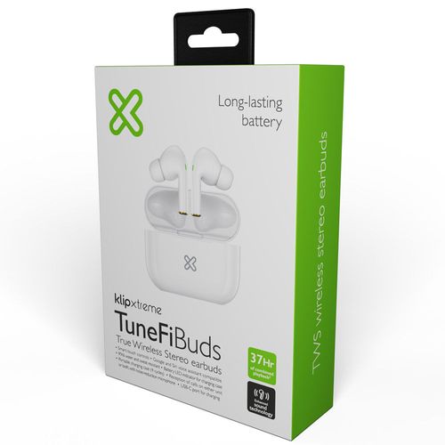 Audífonos bluetooth TWS TuneFiBuds blanco