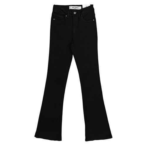 Flare jeans negro sólido