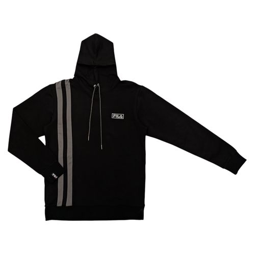 Hoodie negro sólido