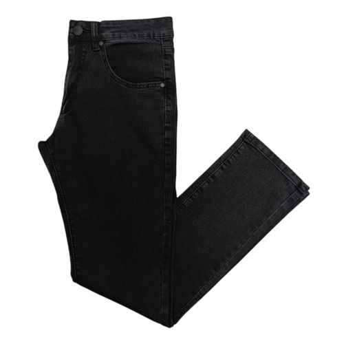 Slim jeans sólido negro