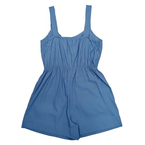 Romper azul denim sólido