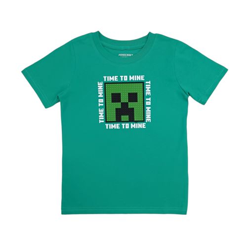 Camiseta verde estampada