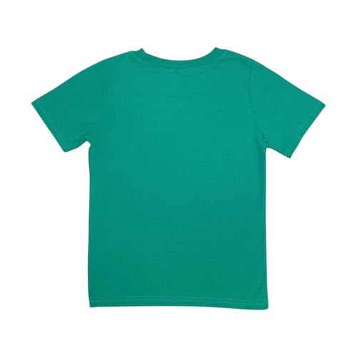 Camiseta verde estampada