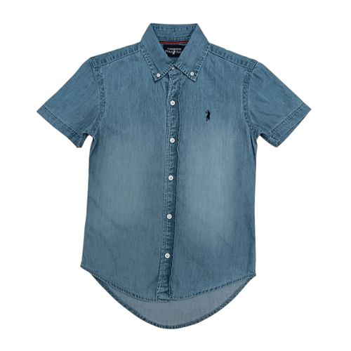Camisa denim azul claro