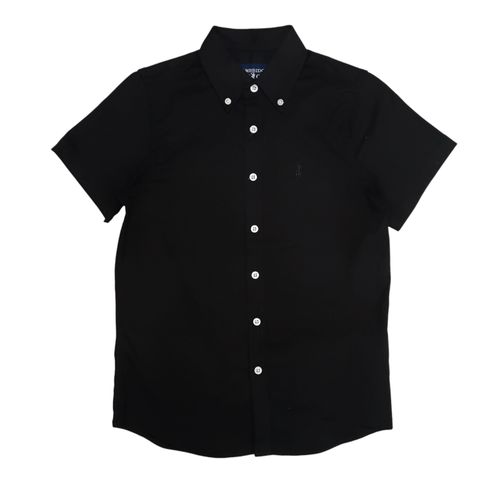 Camisa negra sólida