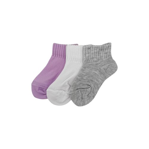 Set de 3 calcetines sólidos multicolor