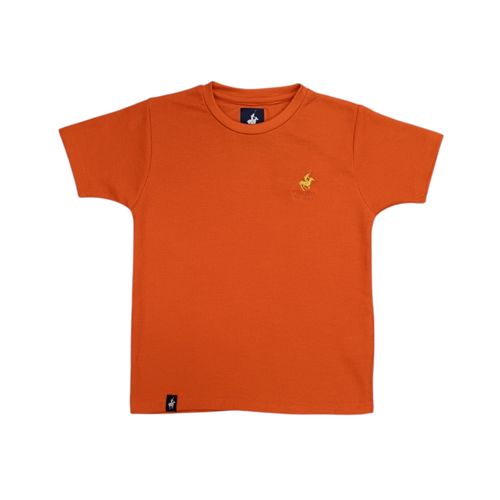 Camiseta naranja sólida