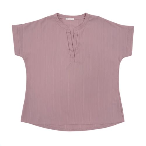 Blusa curvy rosa sólido