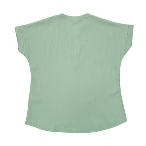 Blusa curvy verde sólido